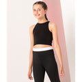 Black - Side - SF Minni Girls Crop Top