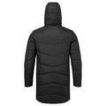 Black - Pack Shot - TriDri Mens Microlight Longline Padded Jacket