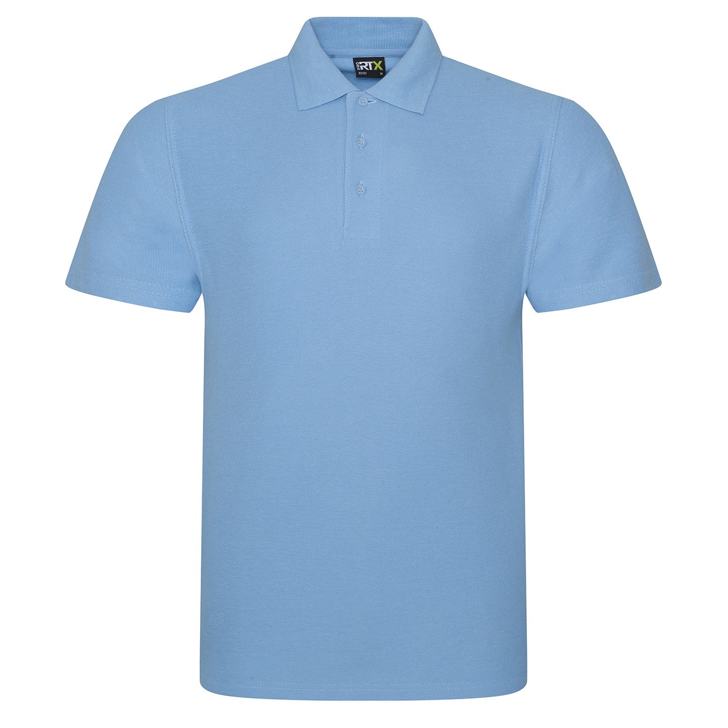 Sky Blue - Front - PRO RTX Mens Pro Polo Shirt