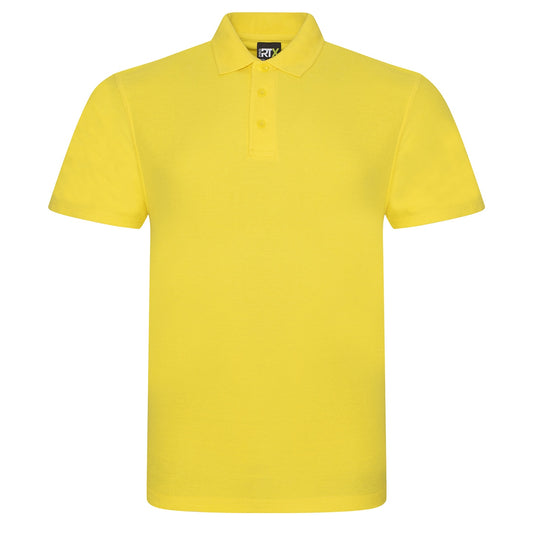 Yellow - Front - PRO RTX Mens Pro Polo Shirt