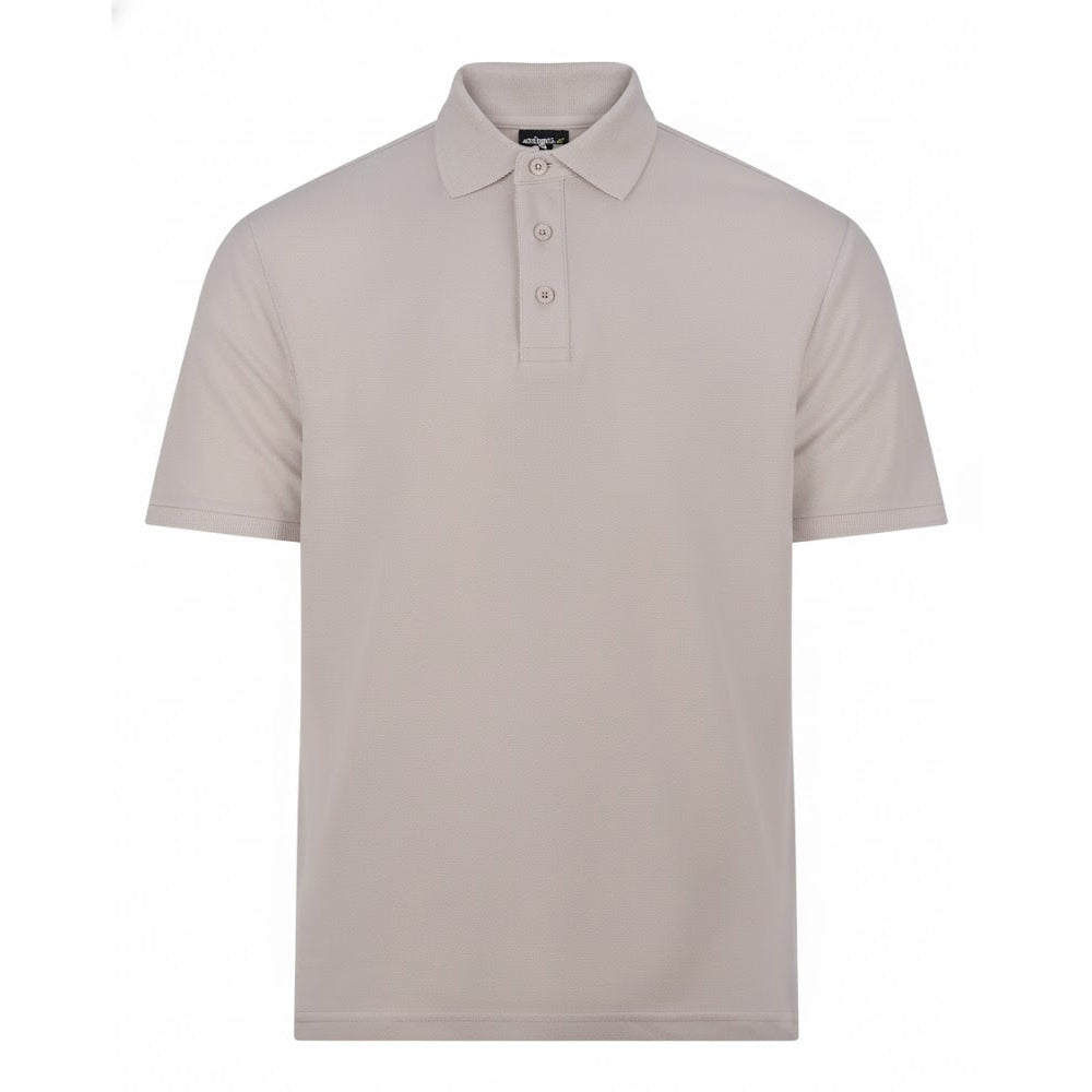 Stone - Front - PRO RTX Mens Pro Polo Shirt