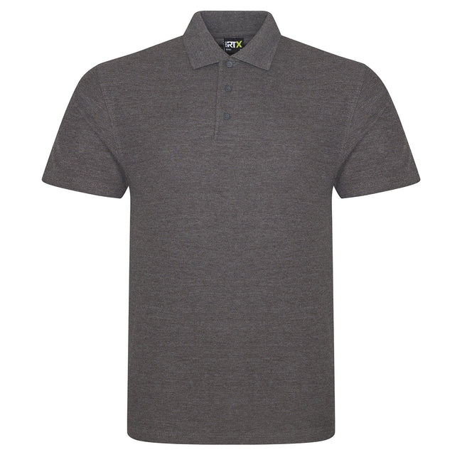 Charcoal - Front - PRO RTX Mens Pro Polo Shirt