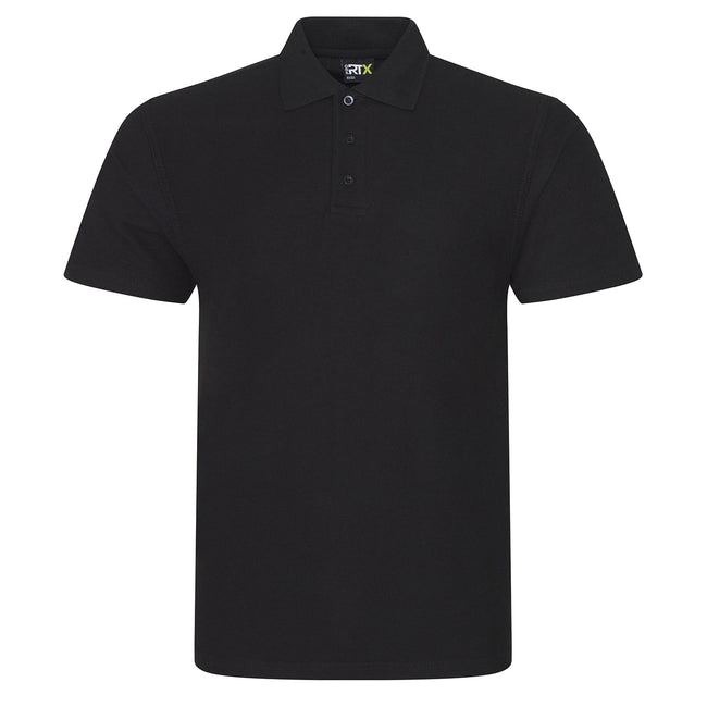 Black - Front - PRO RTX Mens Pro Polo Shirt