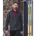 Charcoal - Back - PRO RTX Mens Pro Fleece Jacket