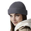 Olive - Front - Beechfield Unisex Adult Harbour Fisherman Beanie