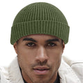 Olive - Back - Beechfield Unisex Adult Harbour Fisherman Beanie