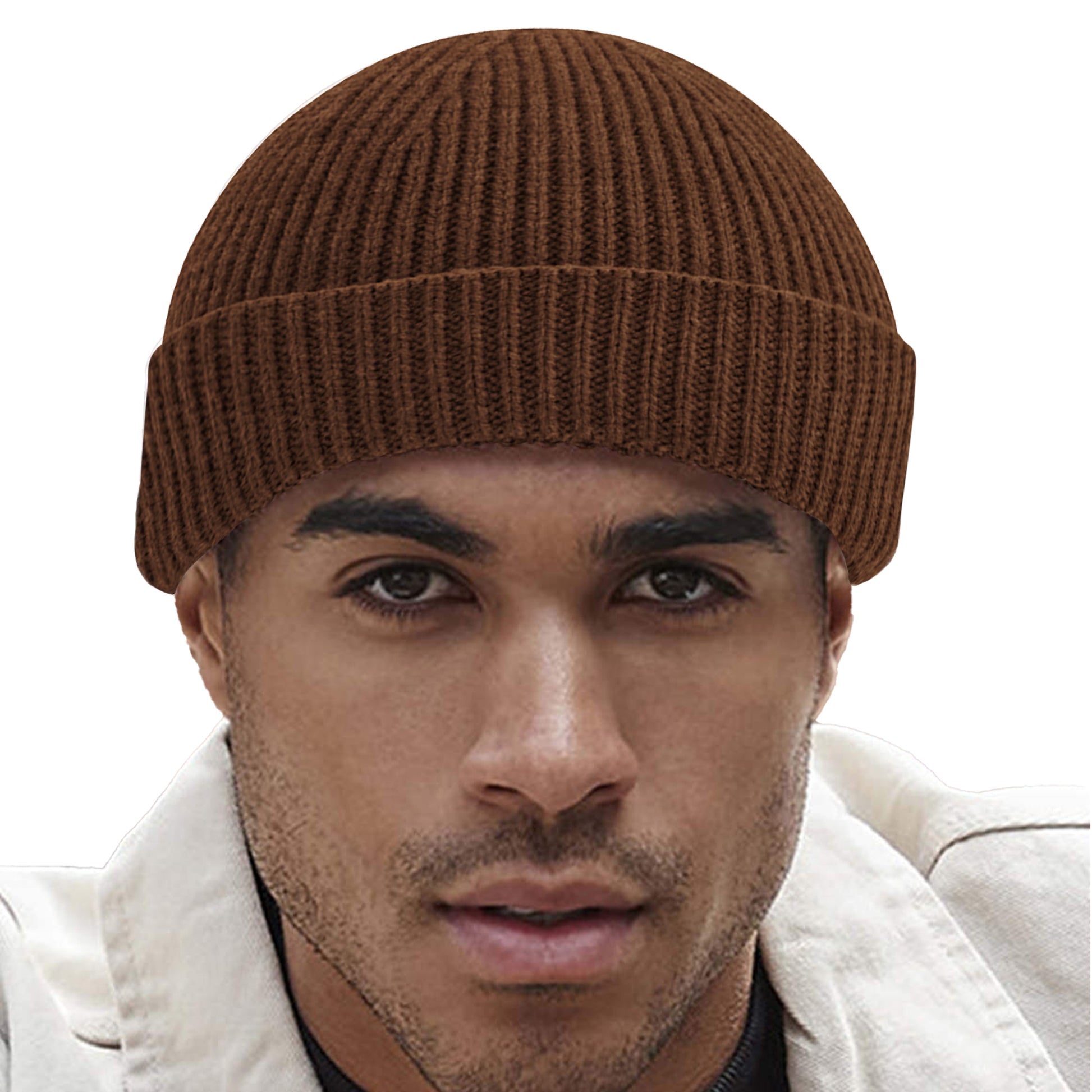 Walnut - Back - Beechfield Unisex Adult Harbour Fisherman Beanie