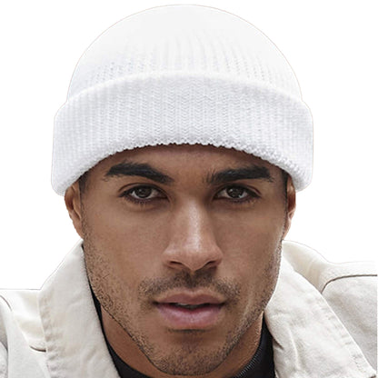 White - Back - Beechfield Unisex Adult Harbour Fisherman Beanie