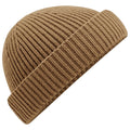 Biscuit Beige - Front - Beechfield Unisex Adult Harbour Fisherman Beanie