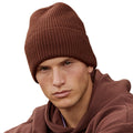 Walnut - Back - Beechfield Unisex Adult Cuffed Oversized Beanie