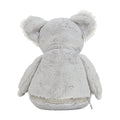 Grey - Back - Mumbles Zippie Koala Plush Toy