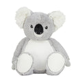 Grey - Front - Mumbles Zippie Koala Plush Toy