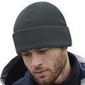 Steel Grey - Back - Beechfield Unisex Adult Cuffed Fleece Beanie