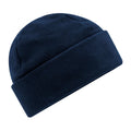 French Navy - Front - Beechfield Unisex Adult Cuffed Fleece Beanie