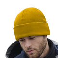 Mustard Yellow - Back - Beechfield Unisex Adult Cuffed Fleece Beanie