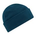 Petrol Blue - Front - Beechfield Unisex Adult Cuffed Fleece Beanie