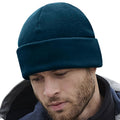 Petrol Blue - Back - Beechfield Unisex Adult Cuffed Fleece Beanie