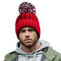 Classic Red - Side - Beechfield Unisex Adult Hygge Beanie