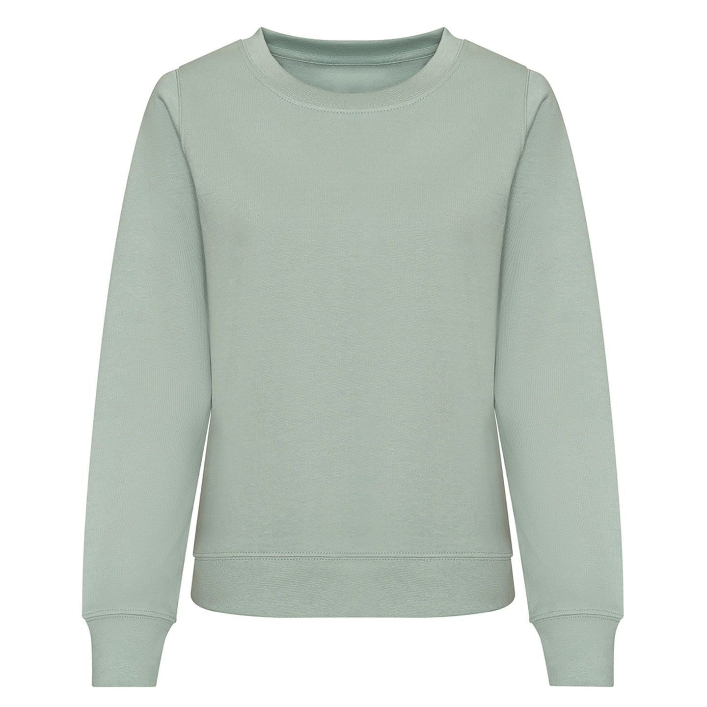 Dusty Green - Front - Awdis Womens-Ladies Sweatshirt