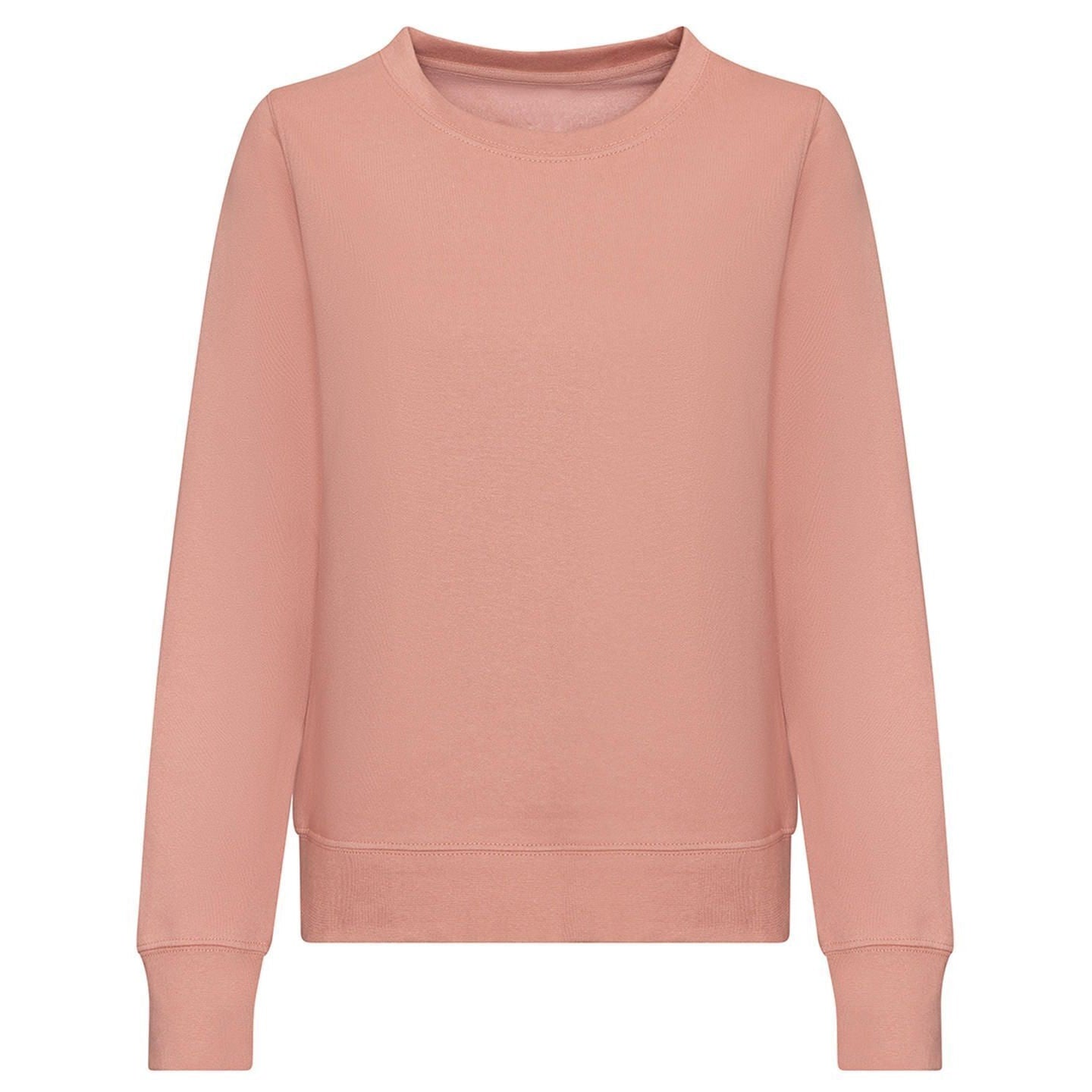 Dusty Pink - Front - Awdis Womens-Ladies Sweatshirt