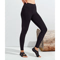 Black - Lifestyle - TriDri Womens-Ladies Seamless Adjustable Leg Length Leggings