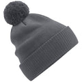 Graphite Grey - Front - Beechfield Unisex Adult Snowstar Organic Cotton Beanie