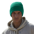 Bottle Green - Back - Beechfield Unisex Adult Original Cuffed Organic Cotton Beanie