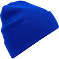 Bright Royal Blue - Front - Beechfield Unisex Adult Original Cuffed Organic Cotton Beanie