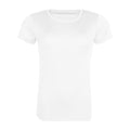 Arctic White - Front - Awdis Womens-Ladies Cool Recycled T-Shirt