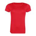 Fire Red - Front - Awdis Womens-Ladies Cool Recycled T-Shirt