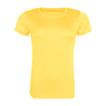 Sun Yellow - Front - Awdis Womens-Ladies Cool Recycled T-Shirt