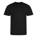 Jet Black - Front - AWDis Cool Unisex Adult Recycled T-Shirt