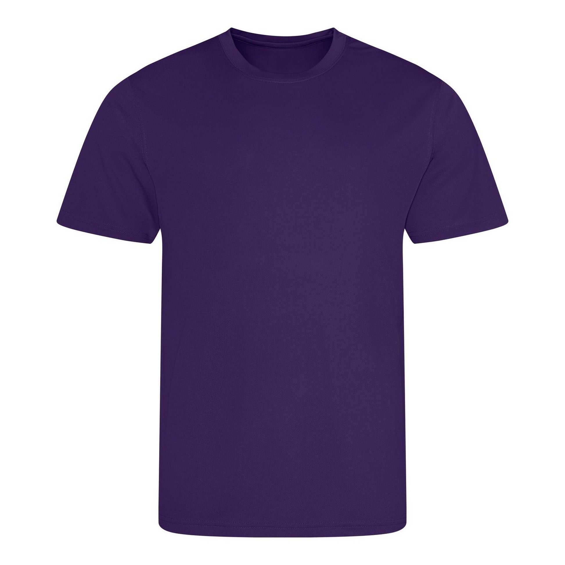 Purple - Front - AWDis Cool Unisex Adult Recycled T-Shirt