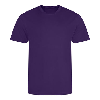 Purple - Front - AWDis Cool Unisex Adult Recycled T-Shirt
