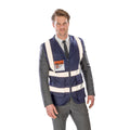 Navy - Back - SAFE-GUARD by Result Unisex Adult Security Vest