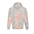 Grey-Pink Marble - Back - Awdis Unisex Adult Tie Dye Hoodie