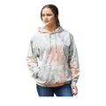 Grey-Pink Marble - Side - Awdis Unisex Adult Tie Dye Hoodie