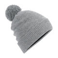 Heather Grey - Front - Beechfield Water Repellent Heather Beanie