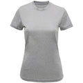 Silver Melange - Front - TriDri Womens-Ladies Melange T-Shirt