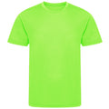 Electric Green - Front - AWDis Cool Childrens-Kids Recycled T-Shirt