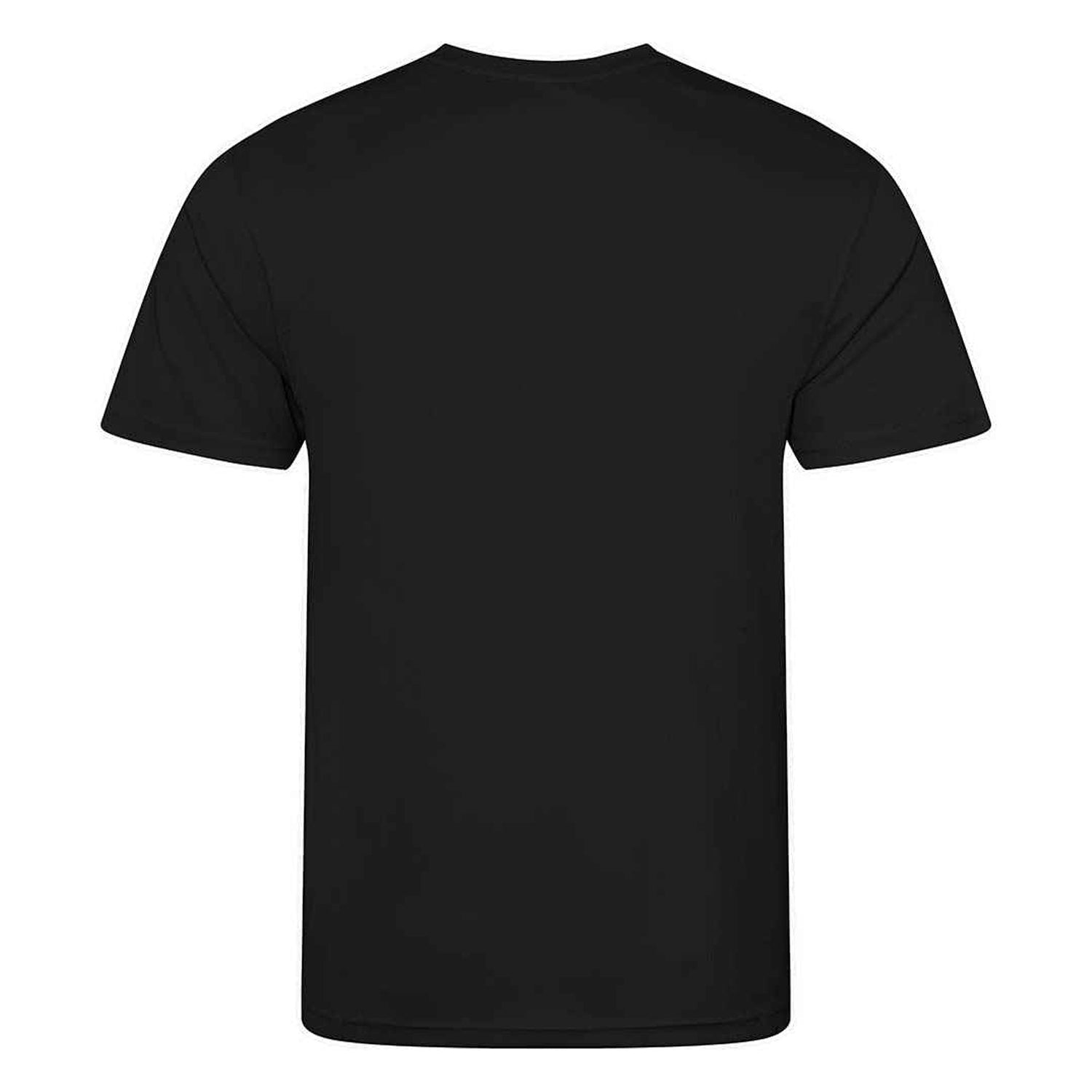 Jet Black - Back - AWDis Cool Mens Recycled T-Shirt