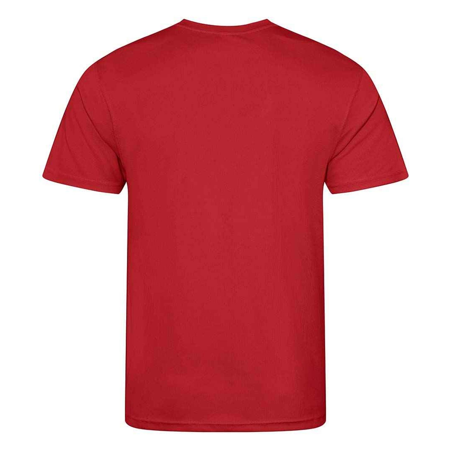 Fire Red - Back - AWDis Cool Mens Recycled T-Shirt