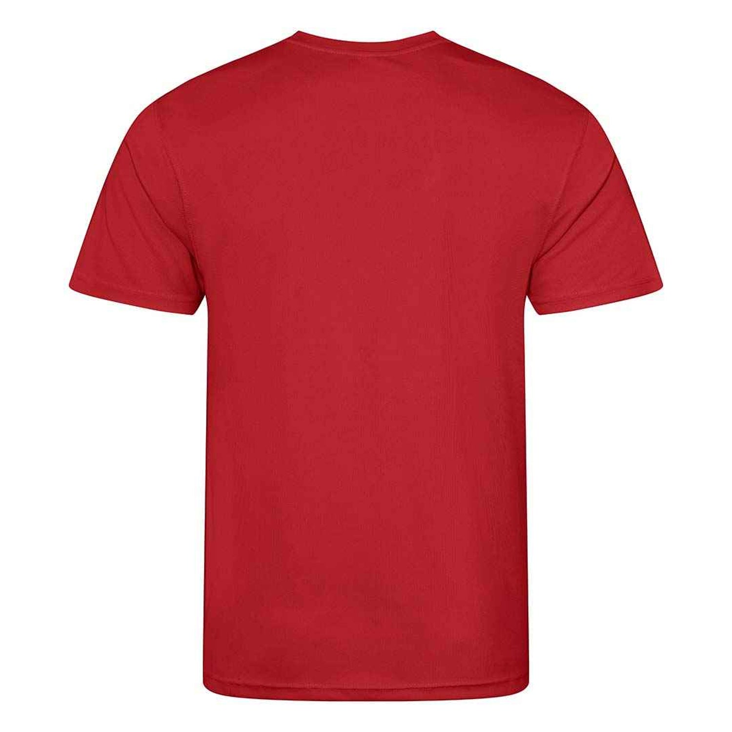Fire Red - Back - AWDis Cool Mens Recycled T-Shirt