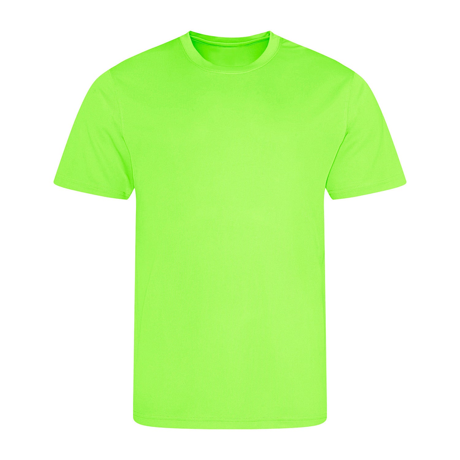 Electric Green - Front - AWDis Cool Mens Recycled T-Shirt