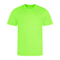 Electric Green - Front - AWDis Cool Mens Recycled T-Shirt