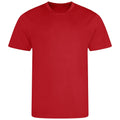Fire Red - Front - AWDis Cool Mens Recycled T-Shirt