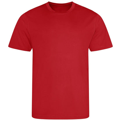 Fire Red - Front - AWDis Cool Mens Recycled T-Shirt
