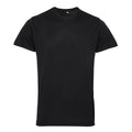 Black - Front - TriDri Mens Performance Melange Recycled T-Shirt