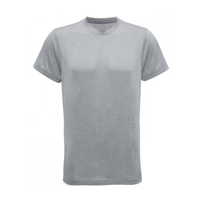 Silver - Front - TriDri Mens Performance Melange Recycled T-Shirt