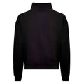 Deep Black - Back - Awdis Womens-Ladies Just Hoods Crop Sweatshirt
